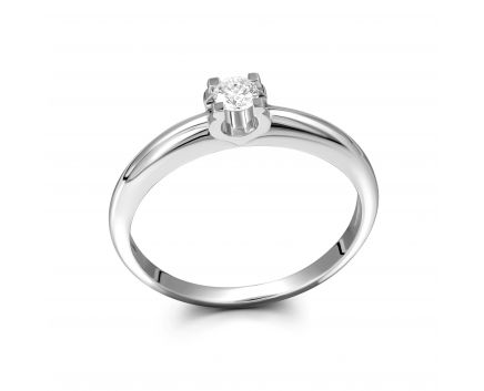 Ring with diamonds in white gold 1-245 902