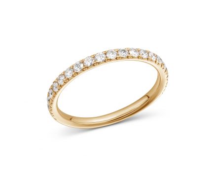 Ring with diamonds in rose gold 1К034ДК-1757