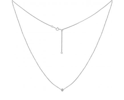 Necklace with diamonds in white gold 1L034-0209