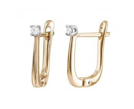 Earrings with diamonds 1С032-0816