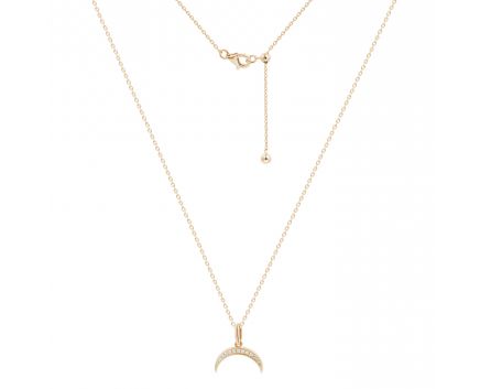 Necklace LUNNITSA with diamonds in rose gold 1Л034-0225