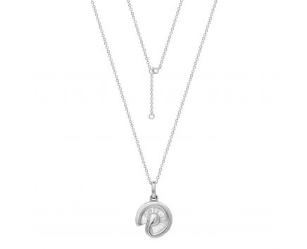 Necklace with diamonds in white gold 1L809-0144