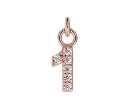 Pendant pink rhodium 1