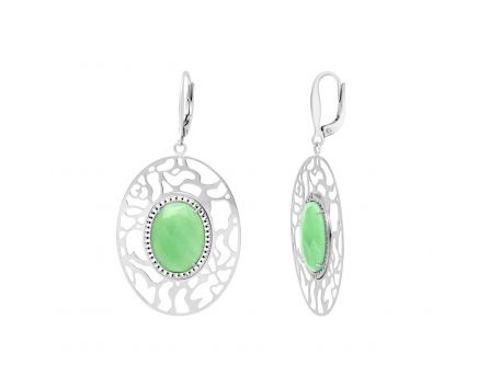 Earrings with aventurine 2-149 197