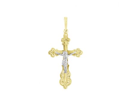 A cross in a combination of white and yellow gold 2-166 446