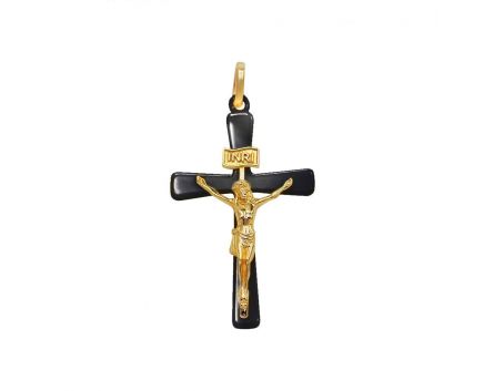 Крест из желтого золота 2-217 244