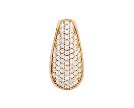 Pendant with cubic zirconia in rose gold 2-228 796