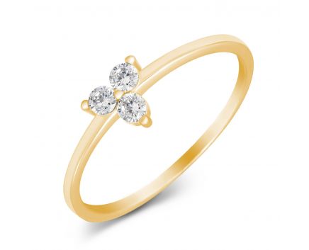 Yellow gold ring