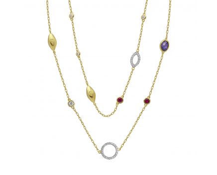 Yellow gold necklace ZARINA