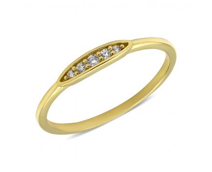 Yellow gold ring