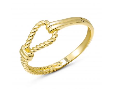 Yellow gold ring 2К914-0086