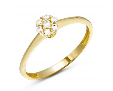 Yellow gold ring 2К914-0088