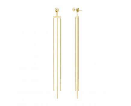 Yellow gold earrings 2S143-2477