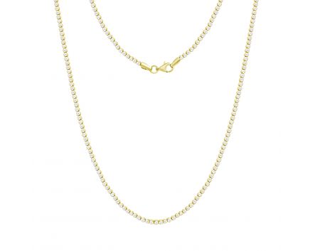 Necklace with cubic zirconia in yellow gold 2L526-0149