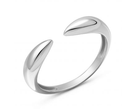 White gold ring 2К914-0106