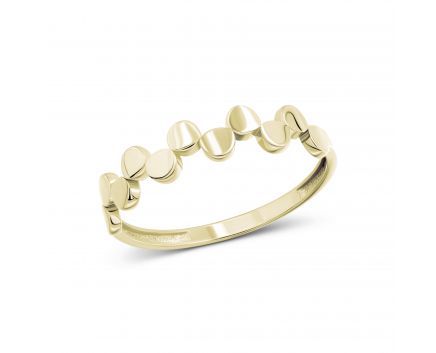 Yellow gold ring 2К914-0097