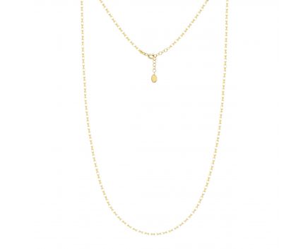 White enamel necklace in yellow gold 2L526-0167