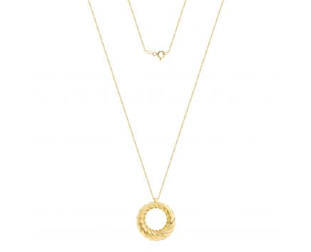 Yellow gold necklace 2L526-0168