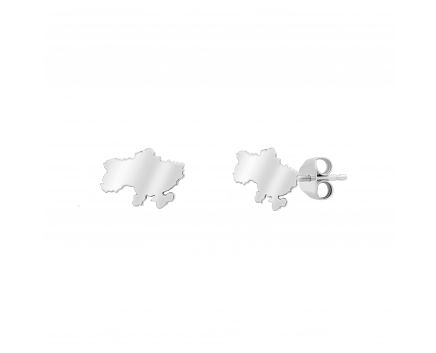 White gold earrings 2С789-0004