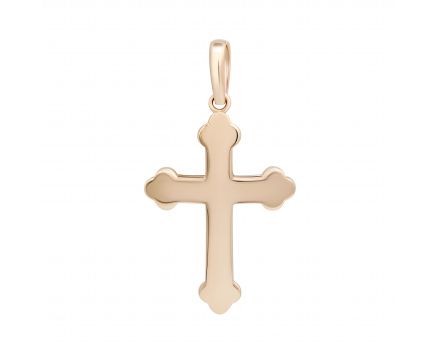 Rose gold cross 2П914-0002