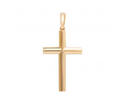 Хрест з рожевого золота 2П914-0011