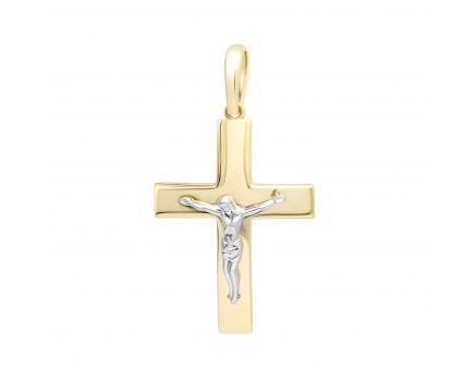 Крест из желтого золота 3 см 2П914-0014-1