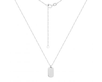 White gold necklace 2Л914-0040