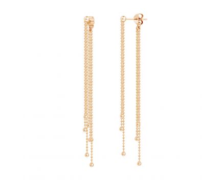 Rose gold earrings 2С914-0069