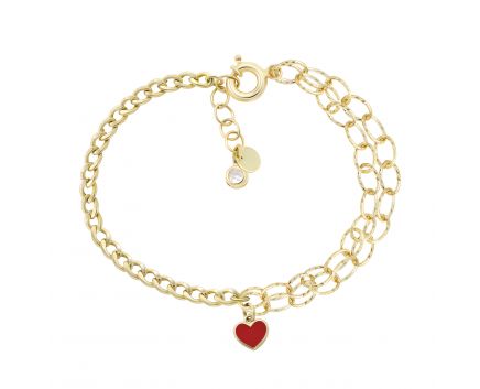 Yellow gold bracelet 2Б914-0055