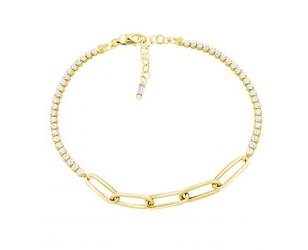 Yellow gold bracelet 2Б914-0063
