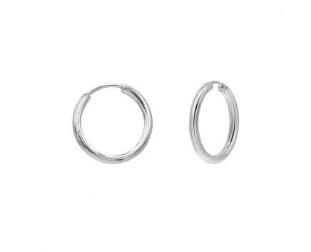 White gold earrings 2С071-0400 13 мм