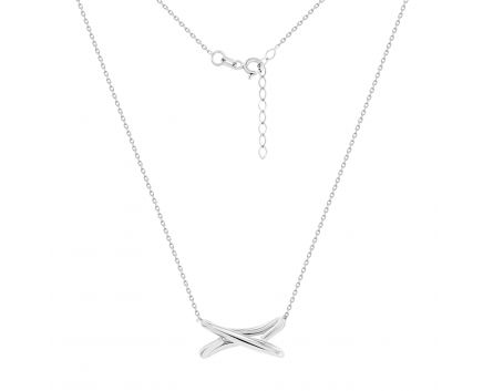 White gold necklace 2Л954-0006