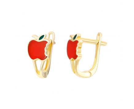 Yellow gold earrings 2S143-2590