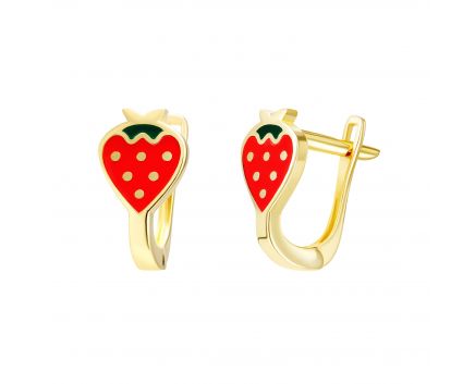 Yellow gold earrings 2C143-2593