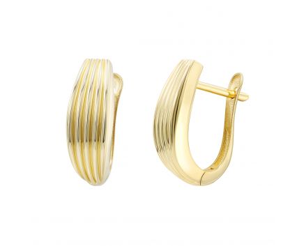 Yellow gold earrings 2С526-0553