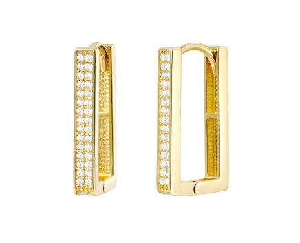 Yellow gold earrings 2С526-0569