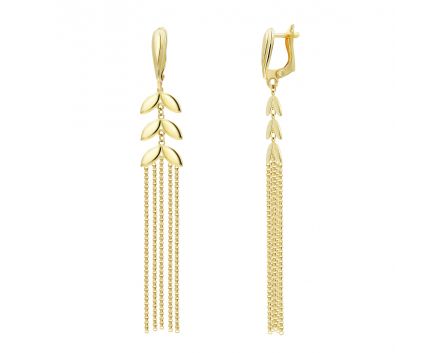 Yellow gold earrings 2S143-2680