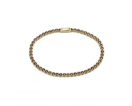 Tennis bracelet in yellow gold 2Б143-1091-1