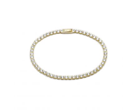 Tennis bracelet in white gold 2Б143-1094