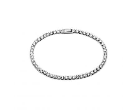 Tennis bracelet in white gold 2Б143-1093