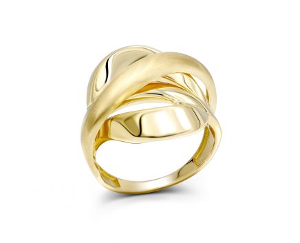 Yellow gold ring 2К143-1611