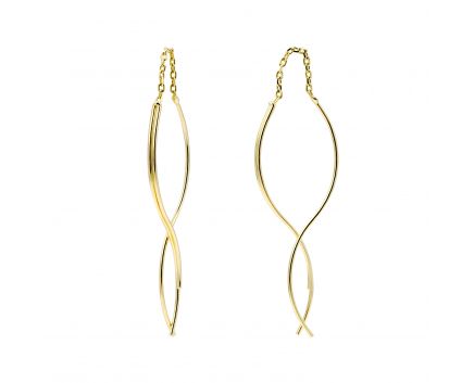 Yellow gold earrings 2S143-2712