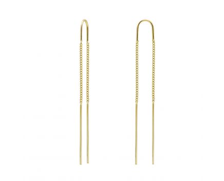 Yellow gold earrings 2С143-2713