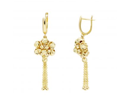 Yellow gold earrings 2C143-2719