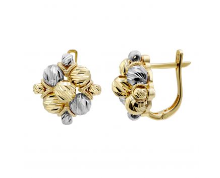 Yellow gold earrings 2-249 259