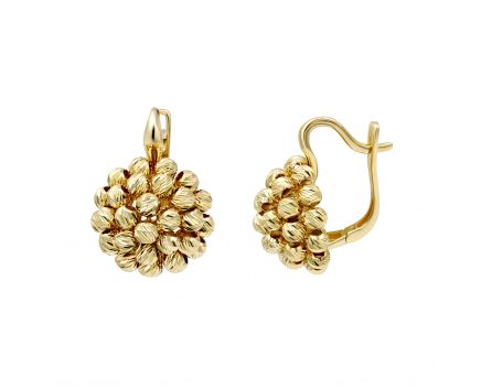 Yellow gold earrings 2S143-2724