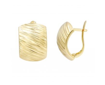 Yellow gold earrings 2C143-2725