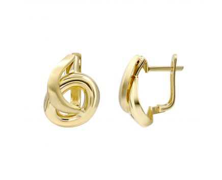 Yellow gold earrings 2С143-2729