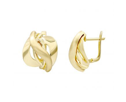 Yellow gold earrings 2S143-2734