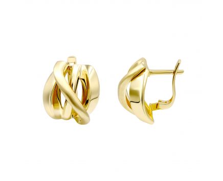 Yellow gold earrings 2C143-2735